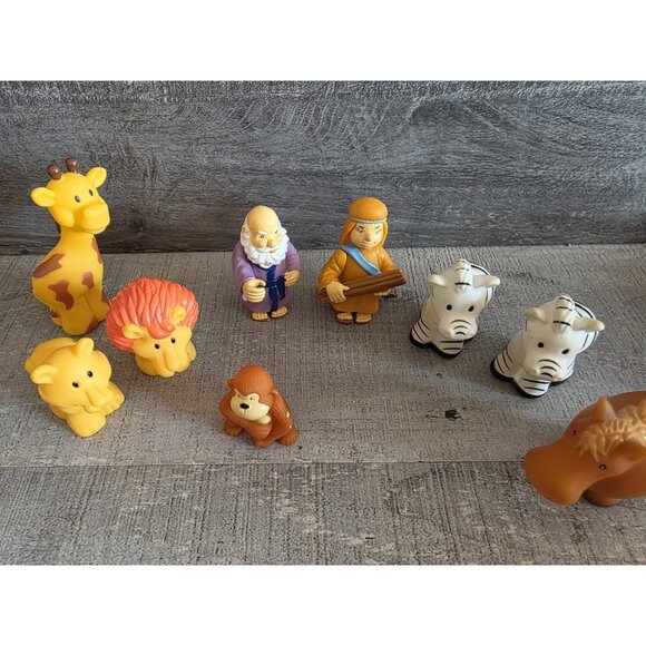 Noah's Ark Tales of Glory Vinyl Toy Replacement Lot Of 9 Animals Figures 257b - Picture 8 of 9